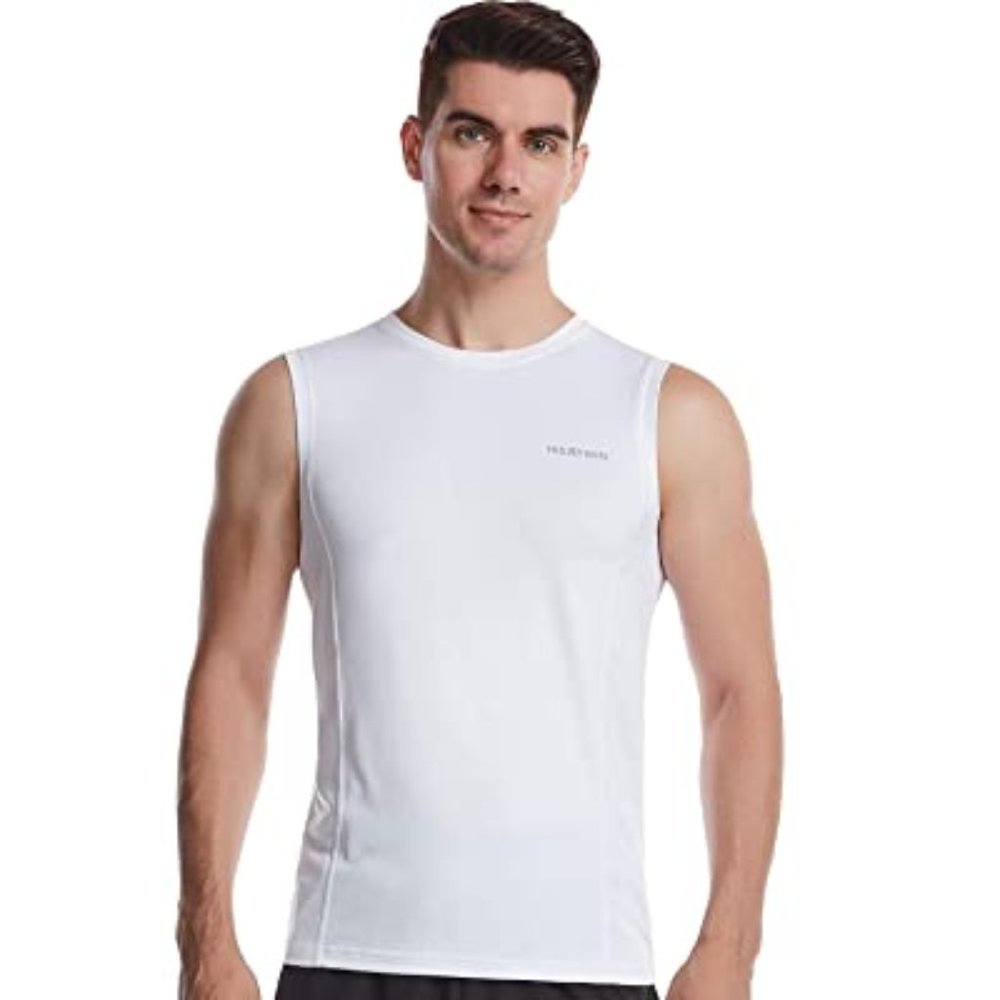 HISKYWIN Quick-Dry Athletic-Fit Muscle Tee New